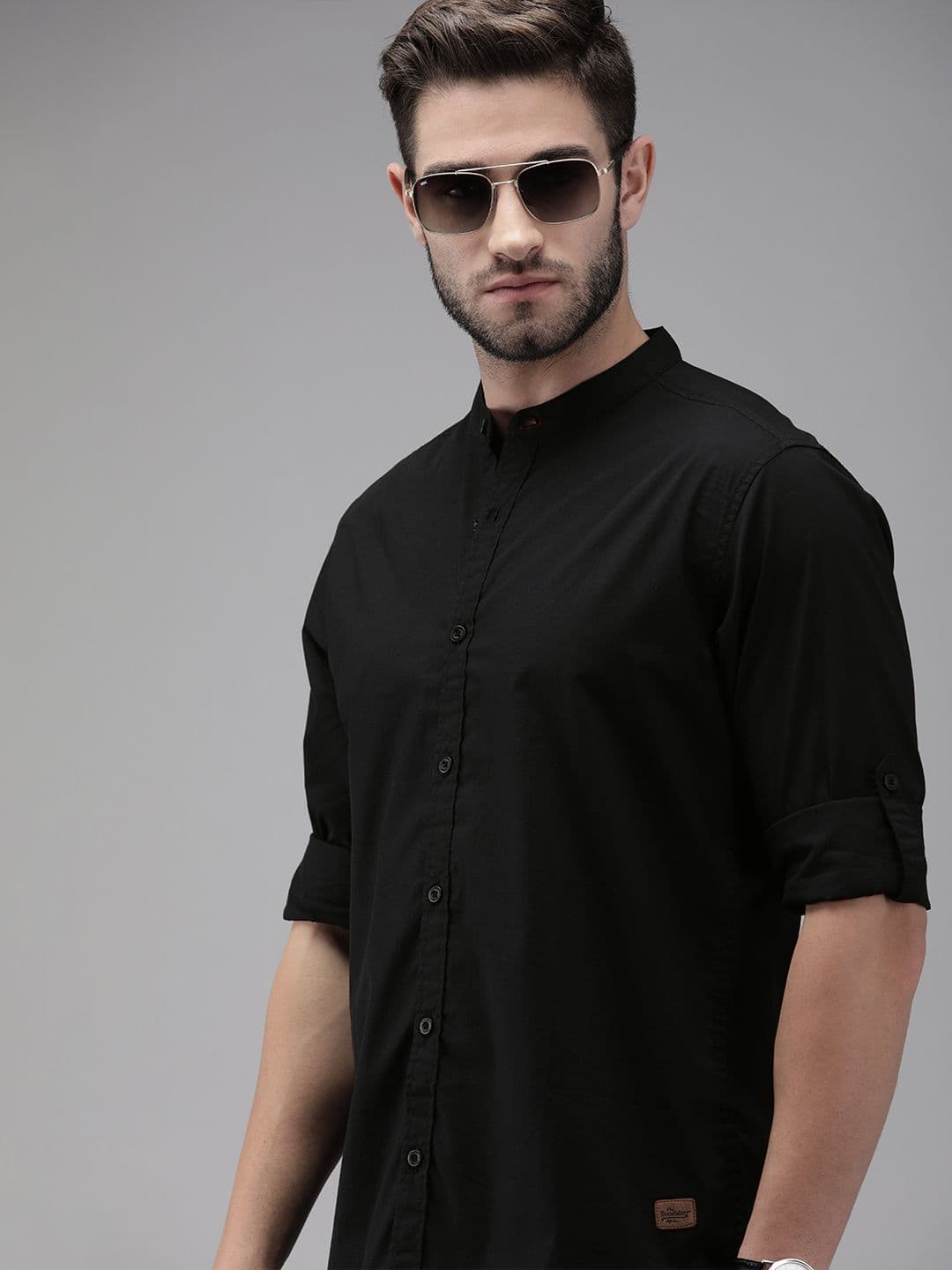 Roadster Men Black Pure Cotton Casual Shirt - view 1