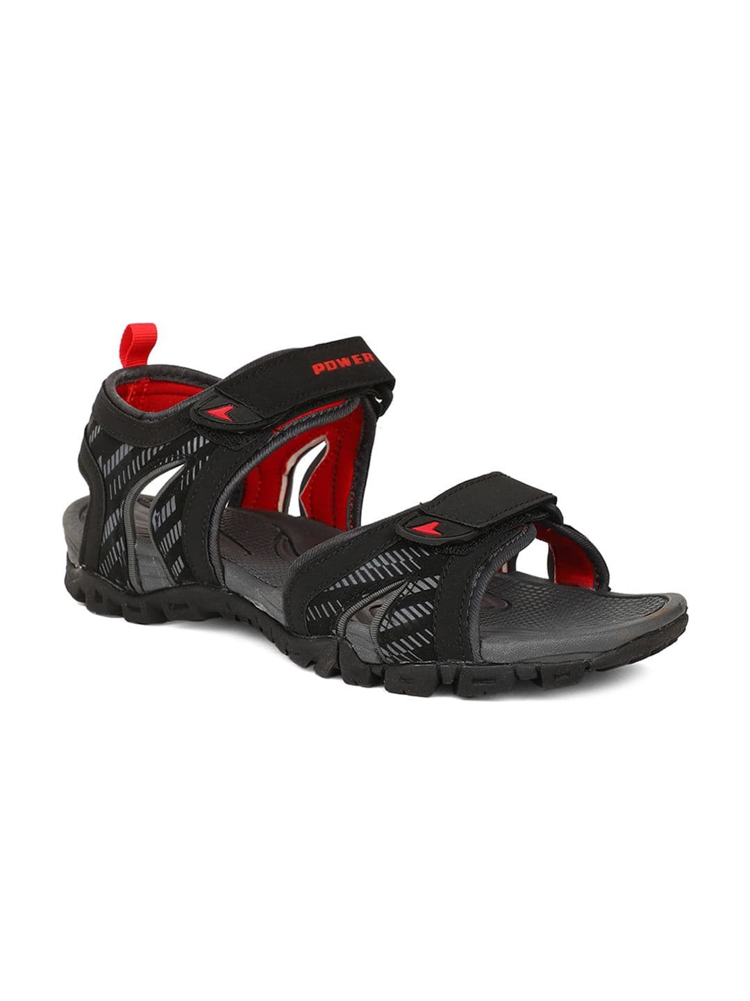 Power Men Grey Solid Sports Sandals - view 1