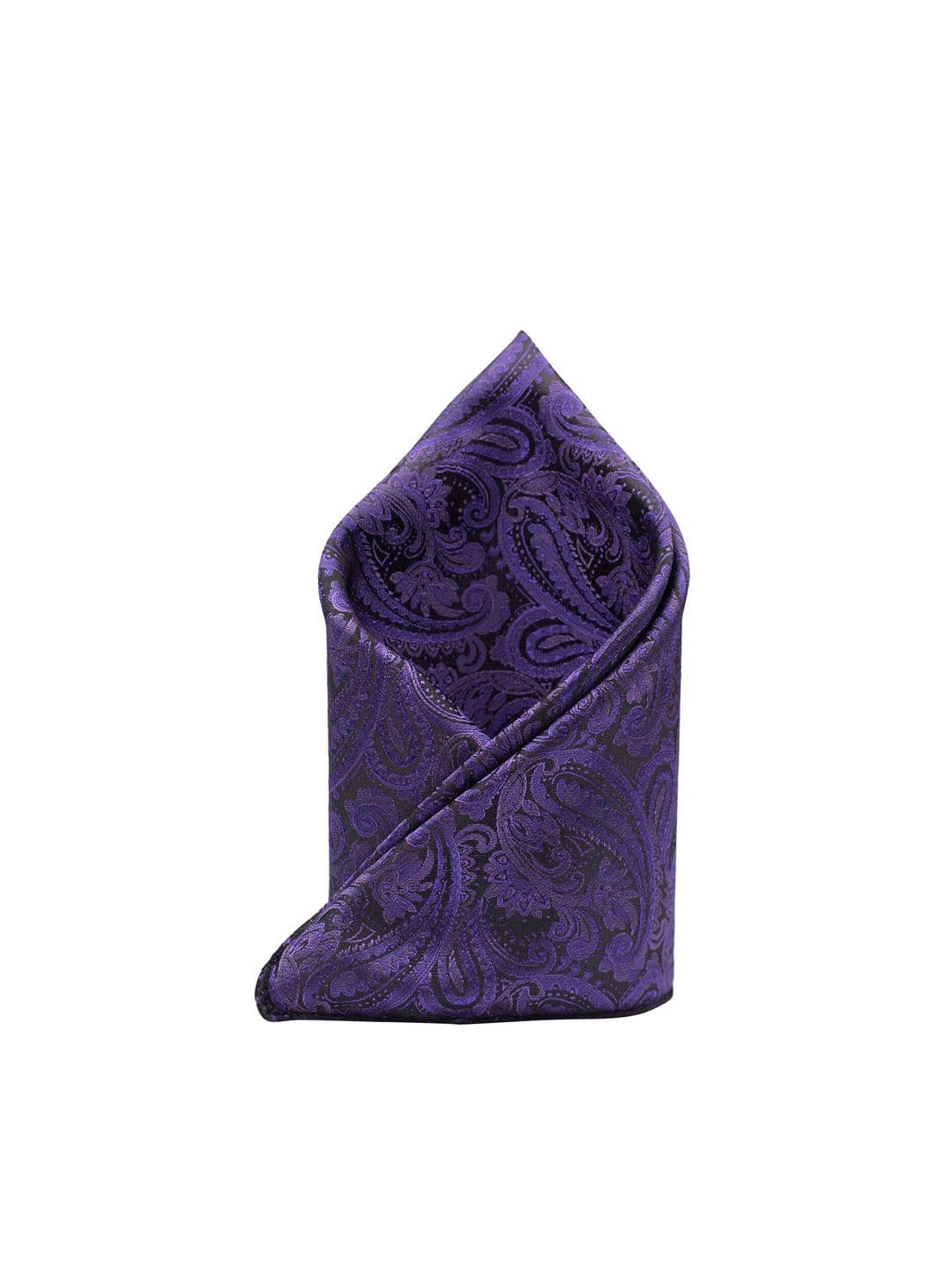 The Tie Hub Men Purple Printed Pocket Squares - view 1