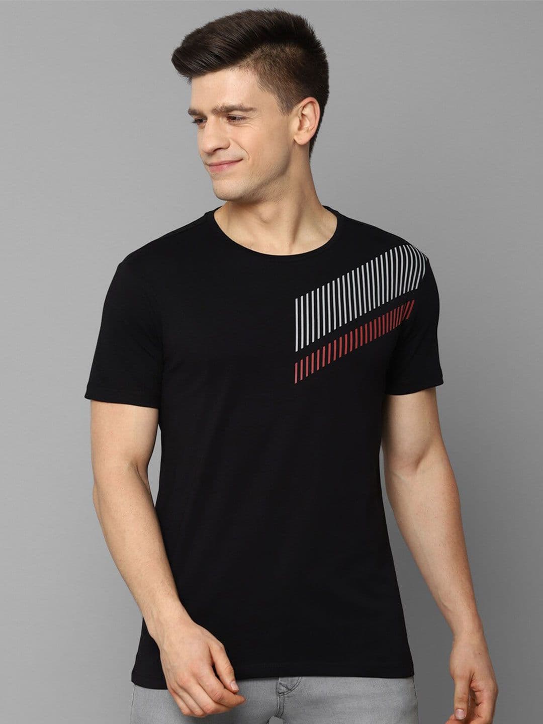Allen Solly Men Black Printed T-shirt - view 1