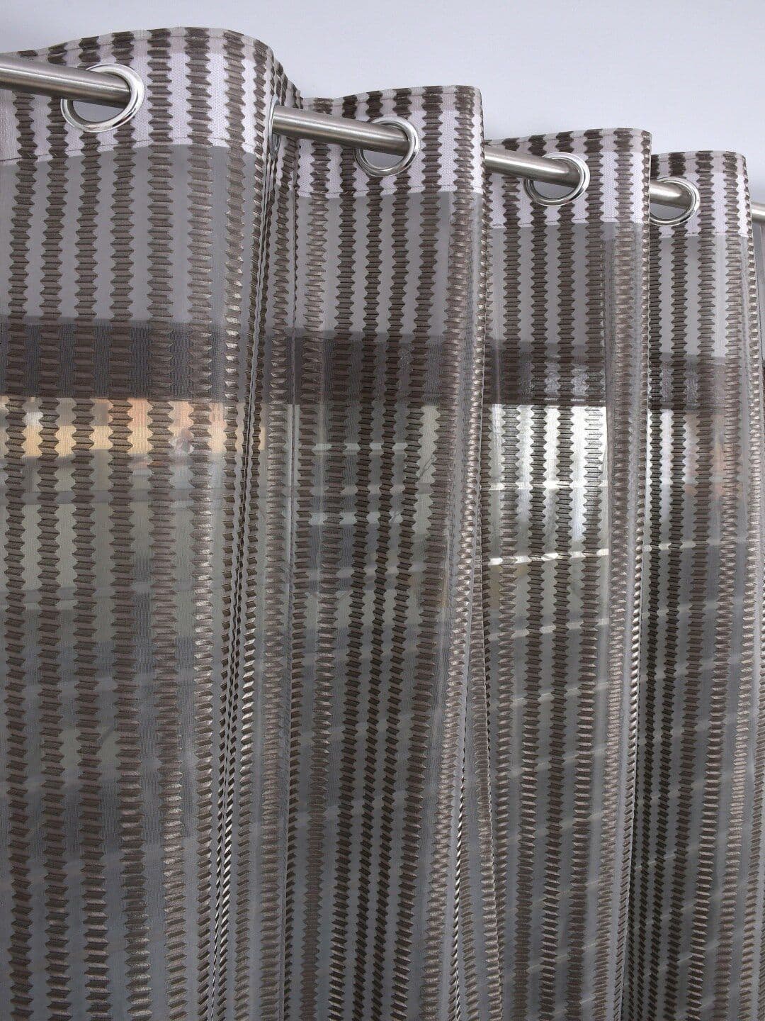 Homefab India Unisex Grey Curtains and Sheers - view 1