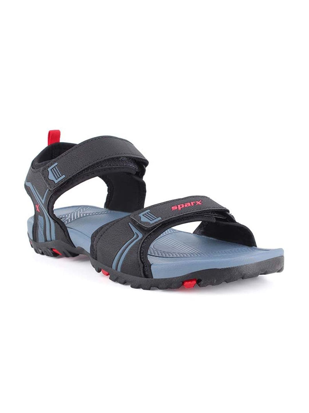 Sparx Men Black & Grey Solid Sports Sandal - view 1