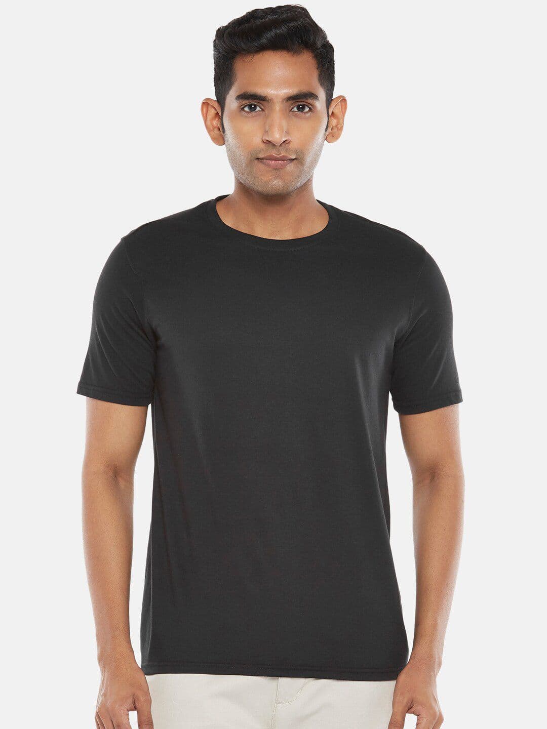 BYFORD by Pantaloons Men Black T-shirt - view 1