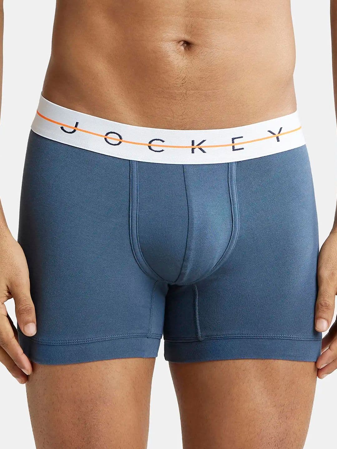 Jockey Super Combed Cotton Stretch Solid Trunk with Ultrasoft Waistband-NY16 - view 1