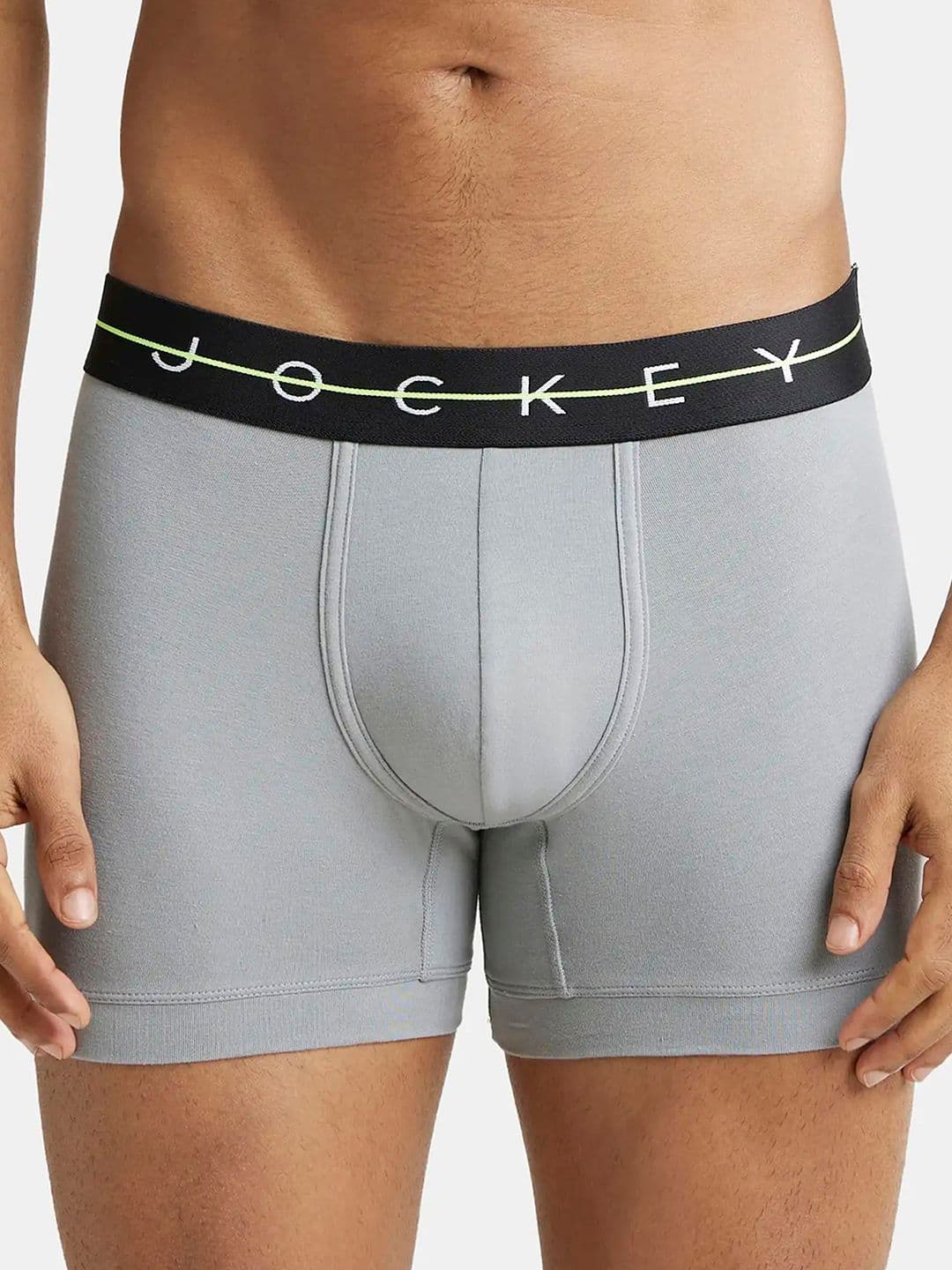 Jockey Super Combed Cotton Stretch Solid Trunk with Ultrasoft Waistband-NY16 - view 1