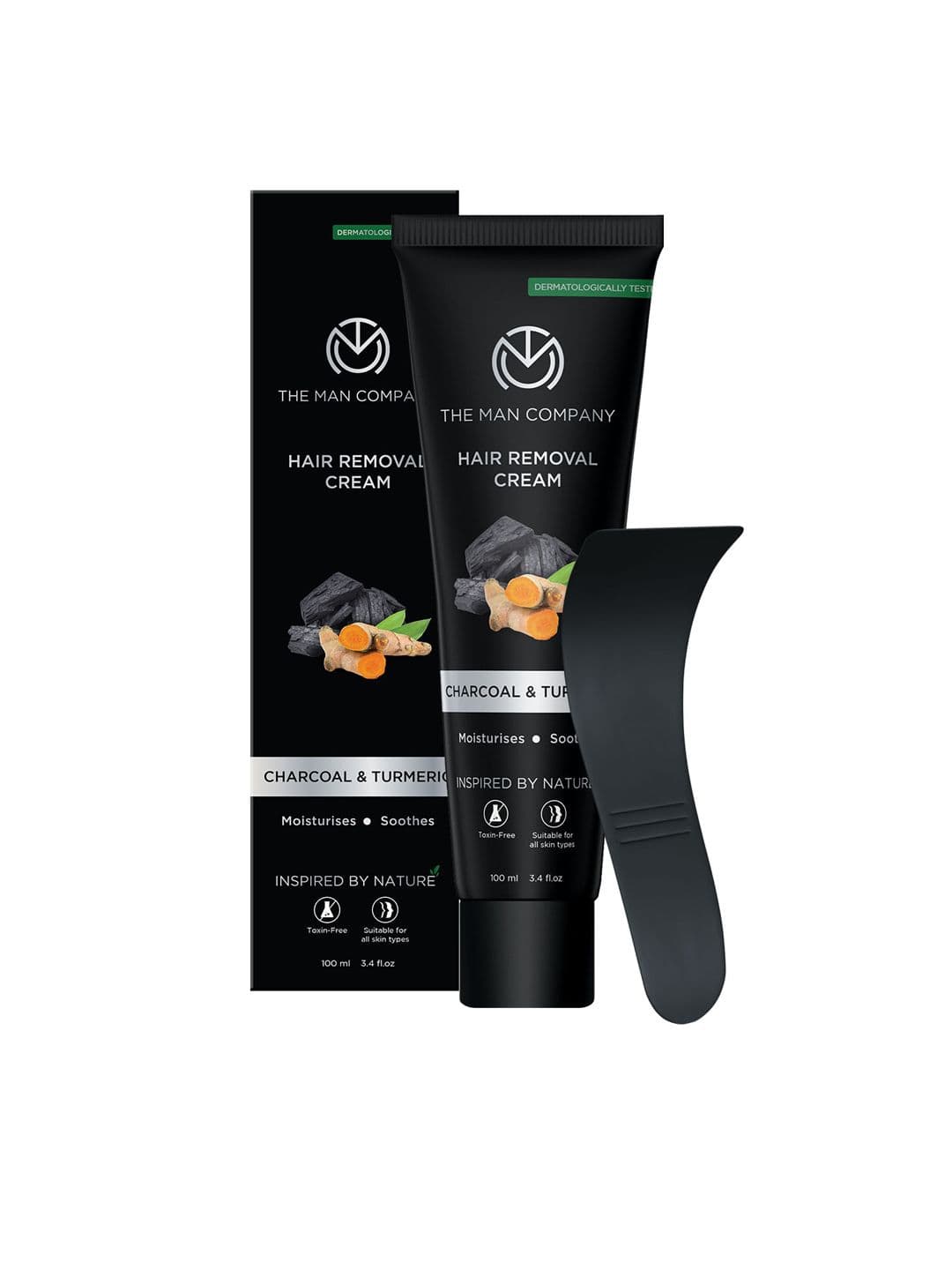 THE MAN COMPANY Hair Removal Cream with Charcoal & Turmeric - 100 g - view 1