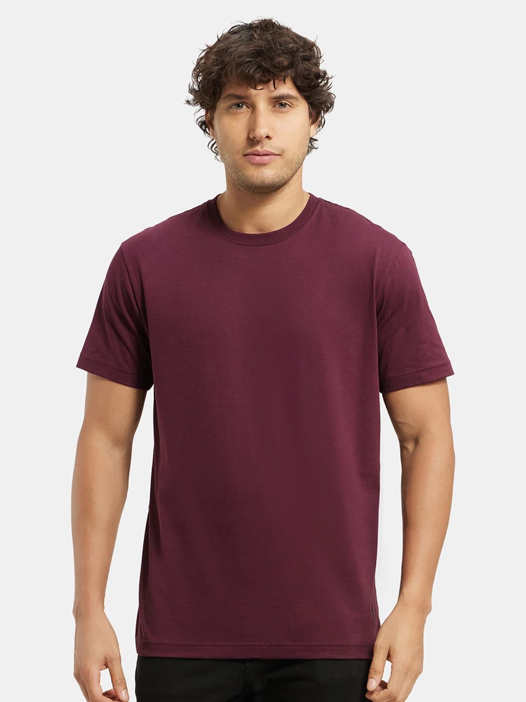 Jockey Combed Cotton Rich Round Neck Half Sleeve Tshirt-2714 - view 1