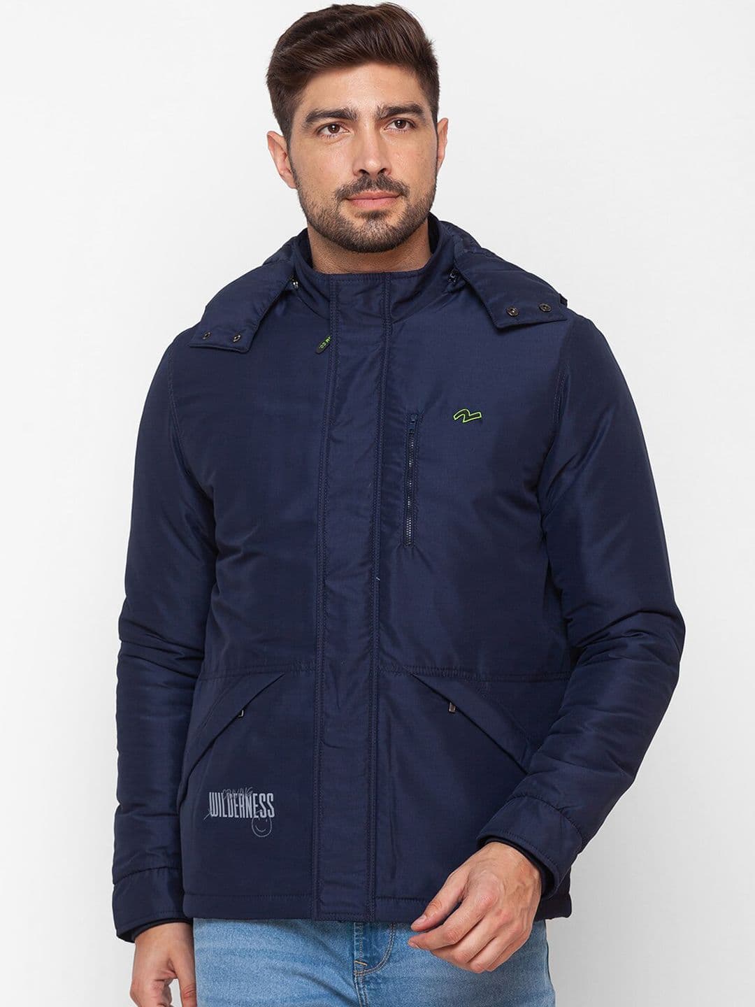 SPYKAR Men Blue Padded Jacket - view 1
