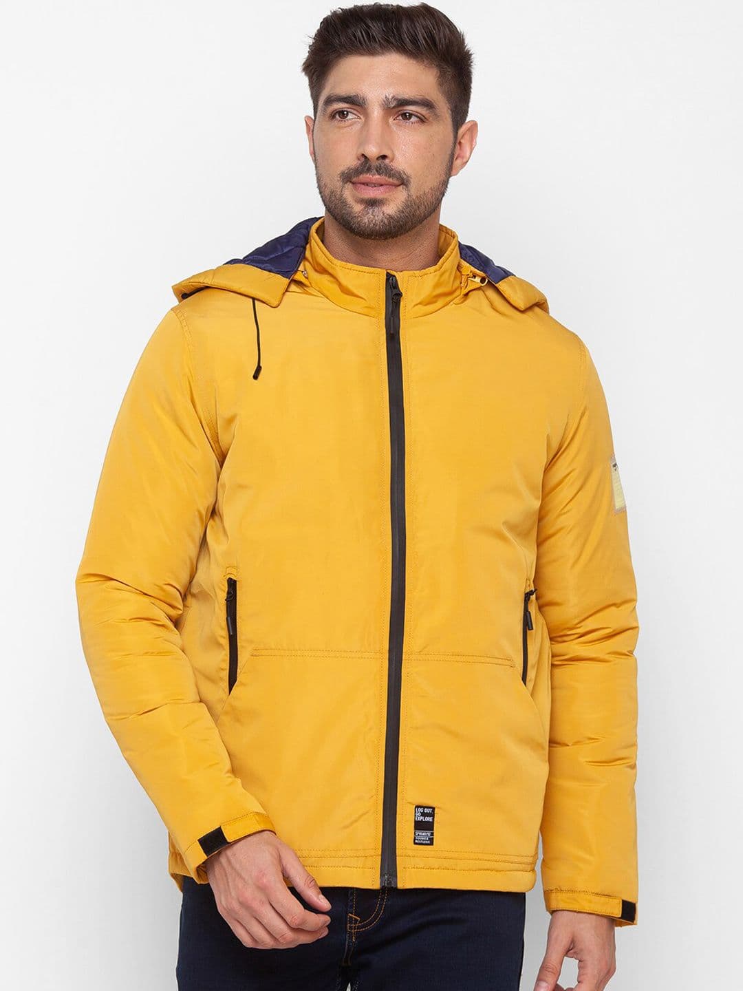 SPYKAR Men Yellow Padded Jacket - view 1
