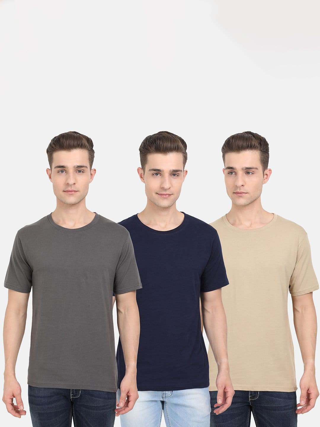 Fleximaa Men Multicoloured 3 T-shirt - view 1