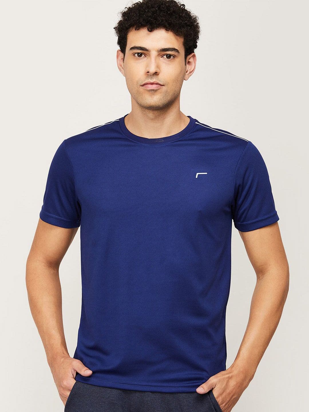 Fame Forever by Lifestyle Men Navy Blue T-shirt - view 1