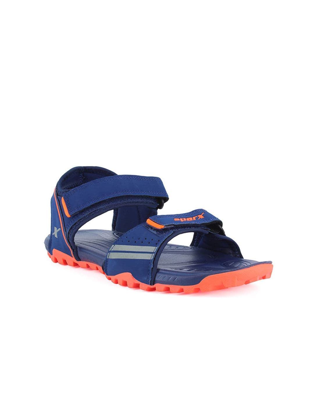Sparx Men Navy Blue & Orange Solid Sports Sandals - view 1
