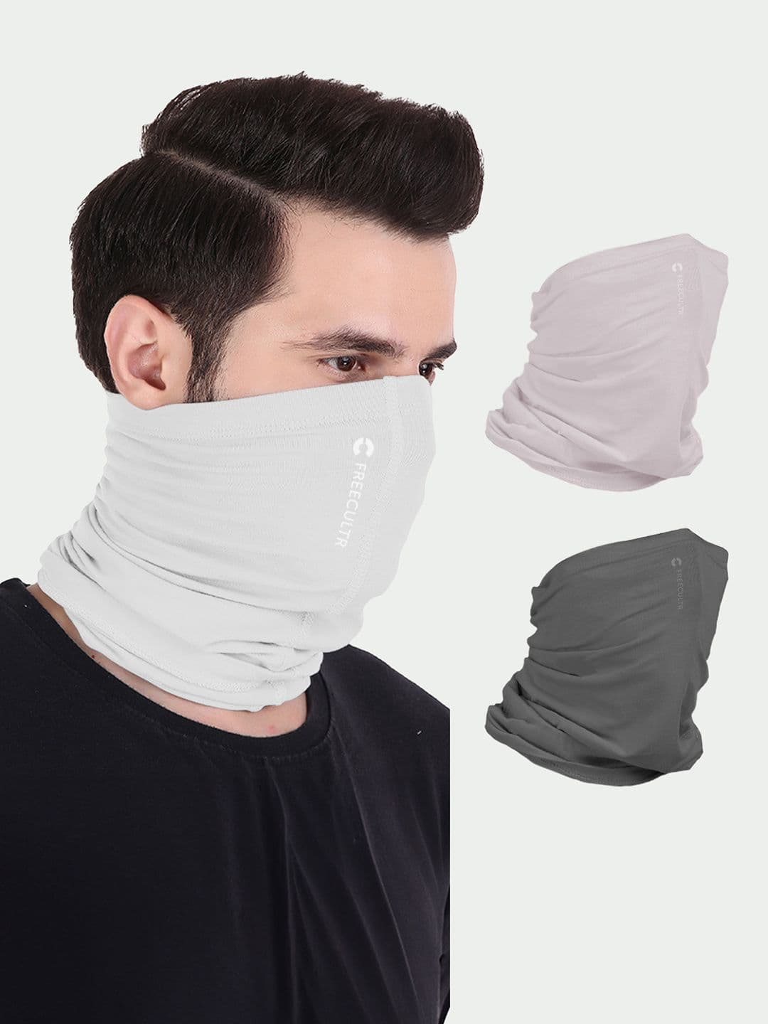 FREECULTR Unisex Pack of 3 Anti Microbial Multipurpose Bamboo Bandana - view 1