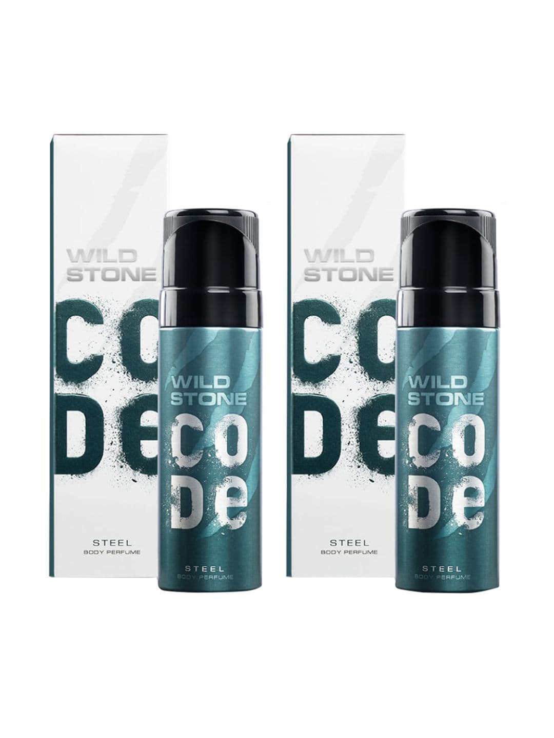Wild stone code Men Set of 2 Code Steel No Gas Body Perfume Deodorants - 150 ml Each - view 1