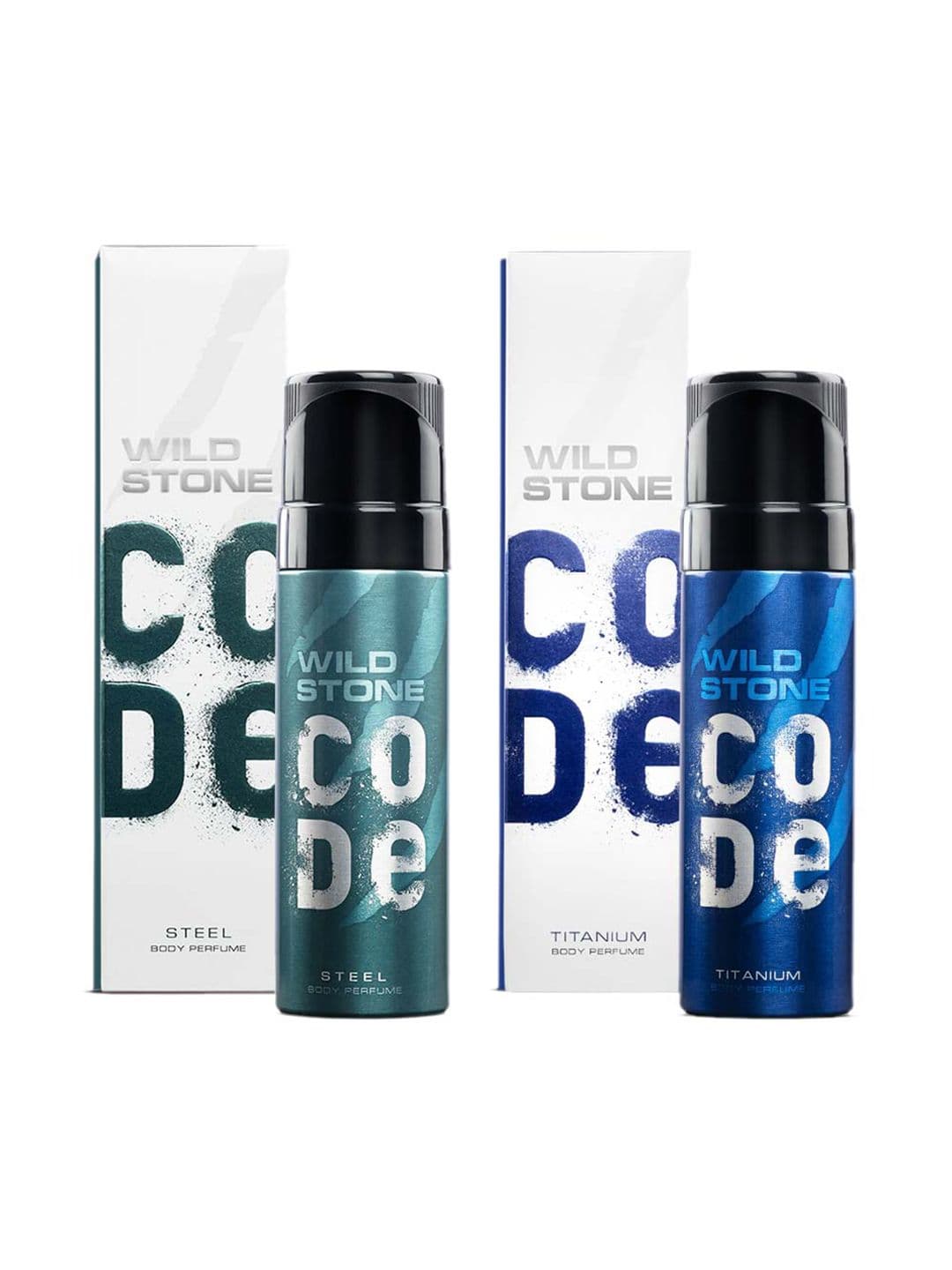 Wild stone code Men Set of Code Steel & Titanium No Gas Body Perfume Deodorants - 150 ml each - view 1