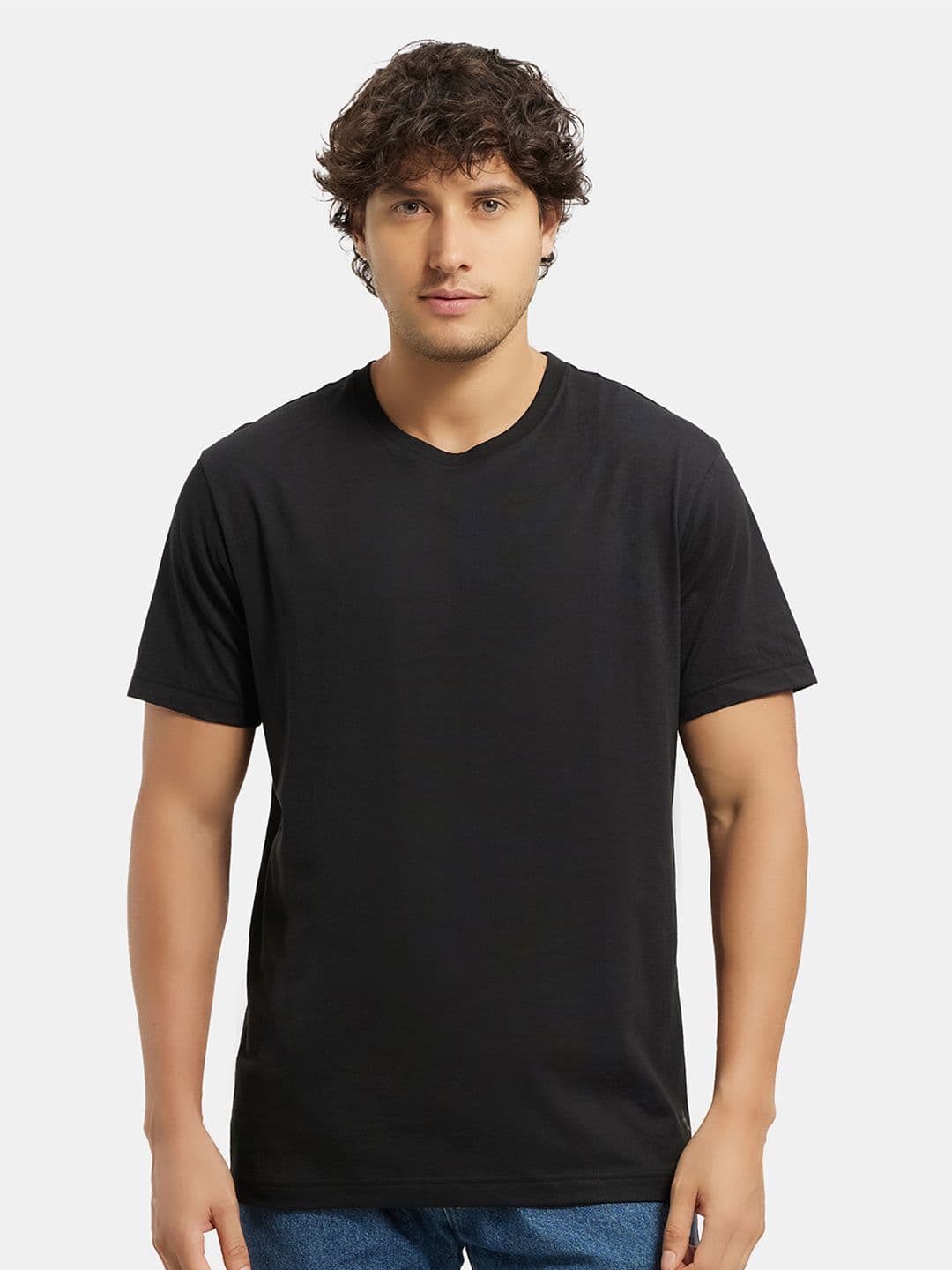 Jockey Combed Cotton Rich Round Neck Half Sleeve Tshirt-2714 - view 1