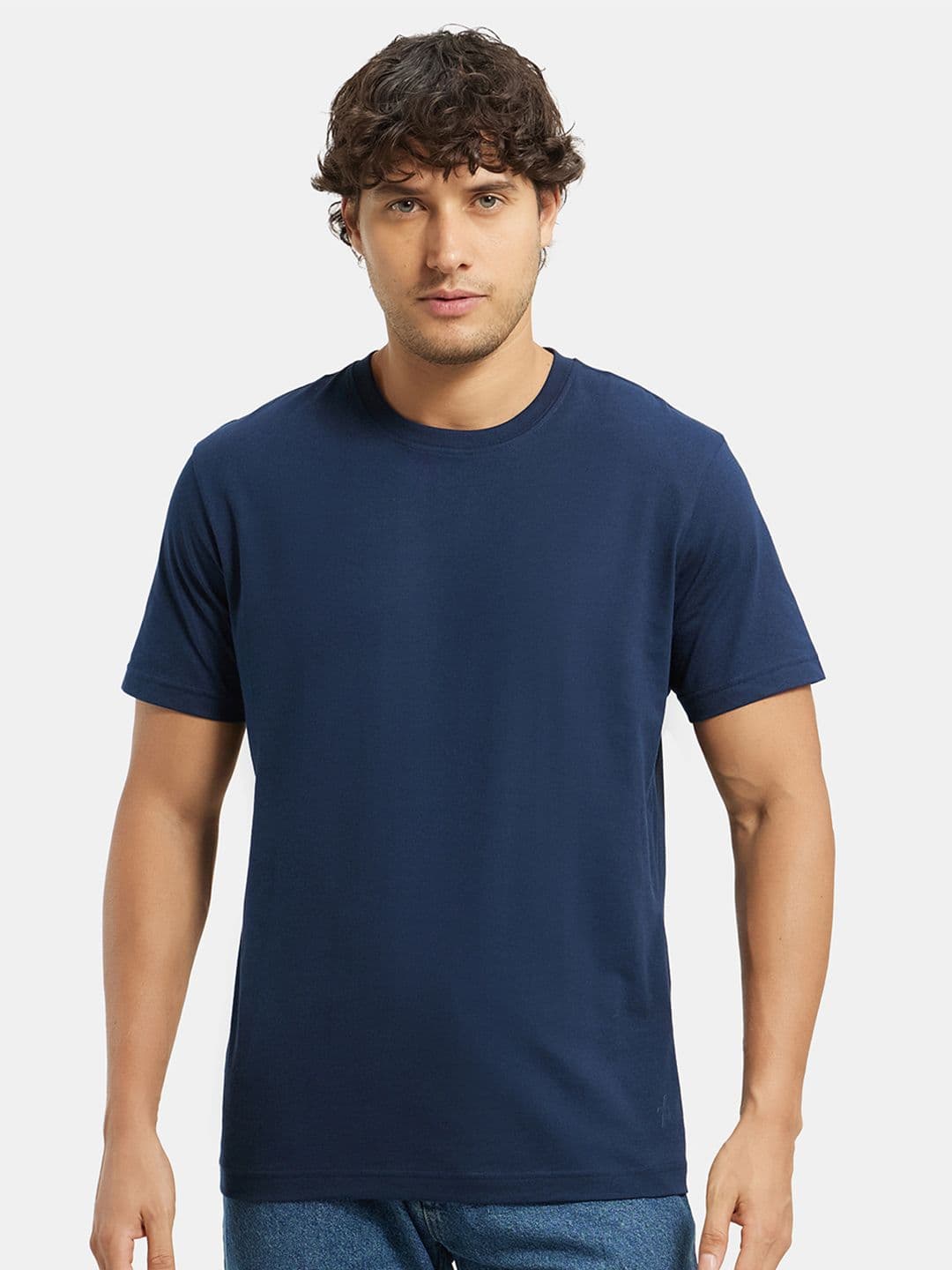 Jockey Combed Cotton Rich Round Neck Half Sleeve Tshirt-2714 - view 1