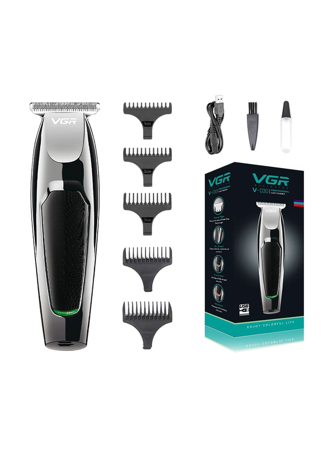 VGR Men Black V-030 Trimmer - view 1