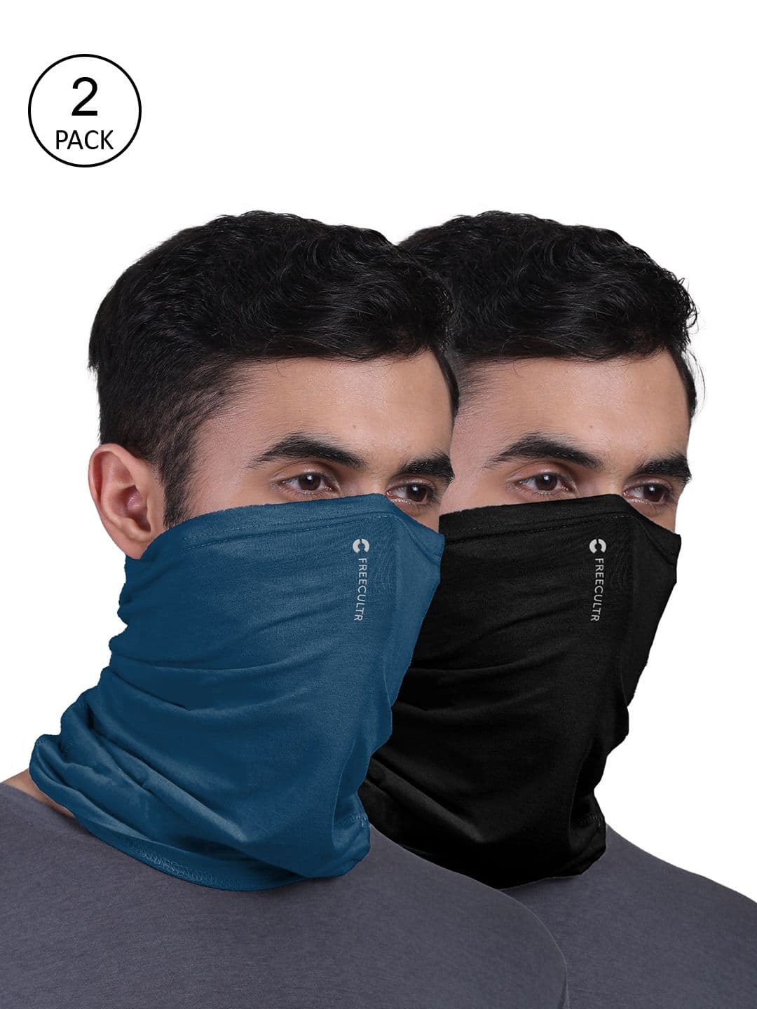 FREECULTR Unisex Pack Of 2 Solid Anti Microbial Bamboo Bandana Headband - view 1