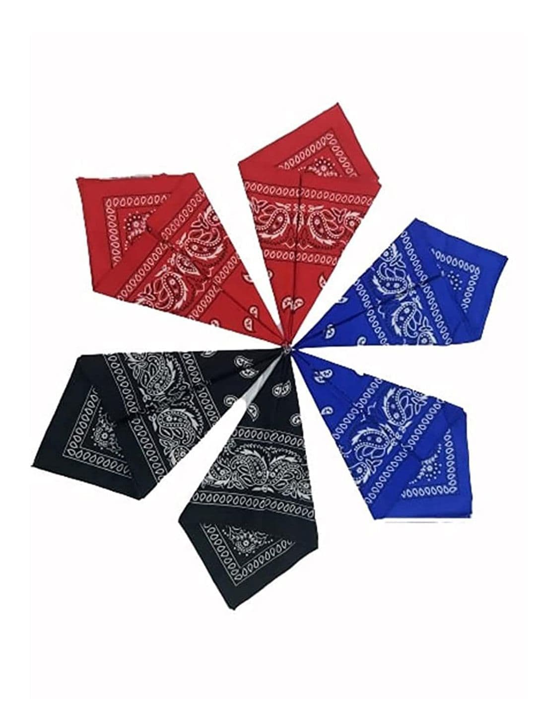 Aadikart Pack Of 6 Paisley Printed Cotton Bandanas - view 1