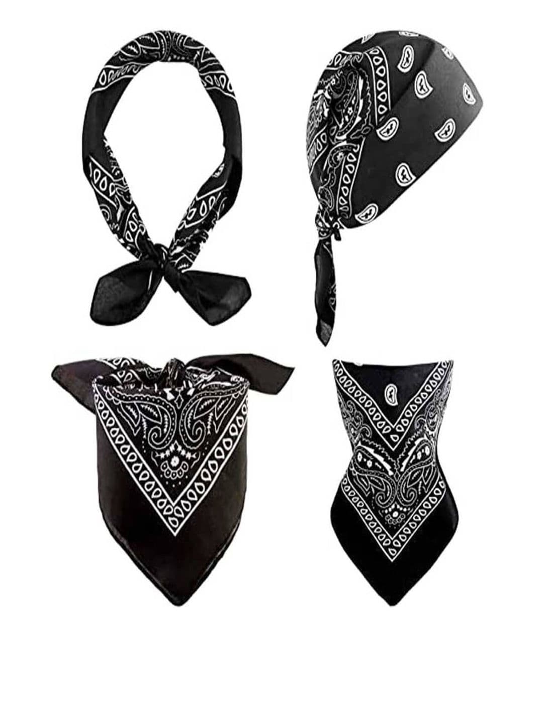 Aadikart Set of 12 Paisley Cotton Bandana - view 1