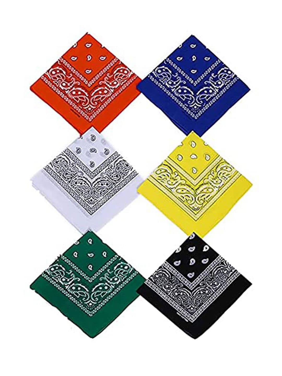 Aadikart Pack of 6 Printed Cotton Bandanas - view 1