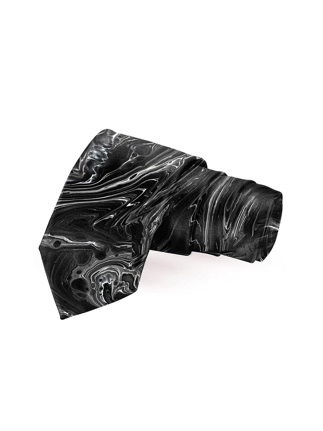 Blacksmith Men Black & White Printed Broad Tie - view 1