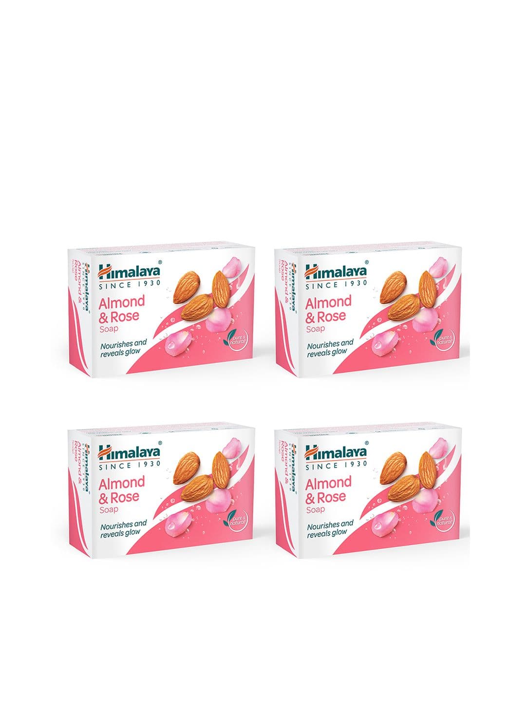 Himalaya Set of 4 Almond & Rose Soap - 125g each - view 1