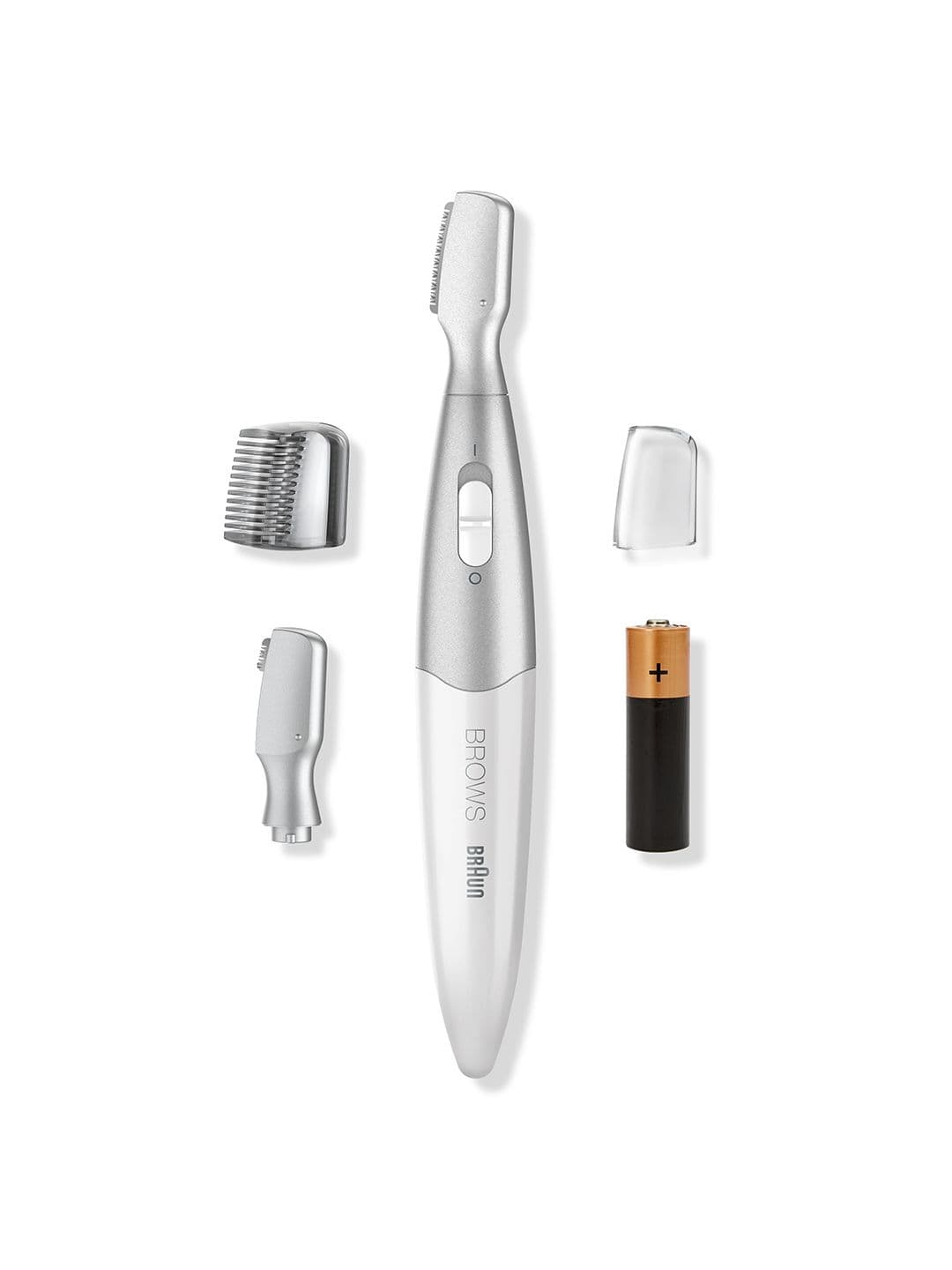 Braun Women FG1106 Mini Precision Trimmer for Eyebrow Styling & Shaping - Silver-Toned - view 1