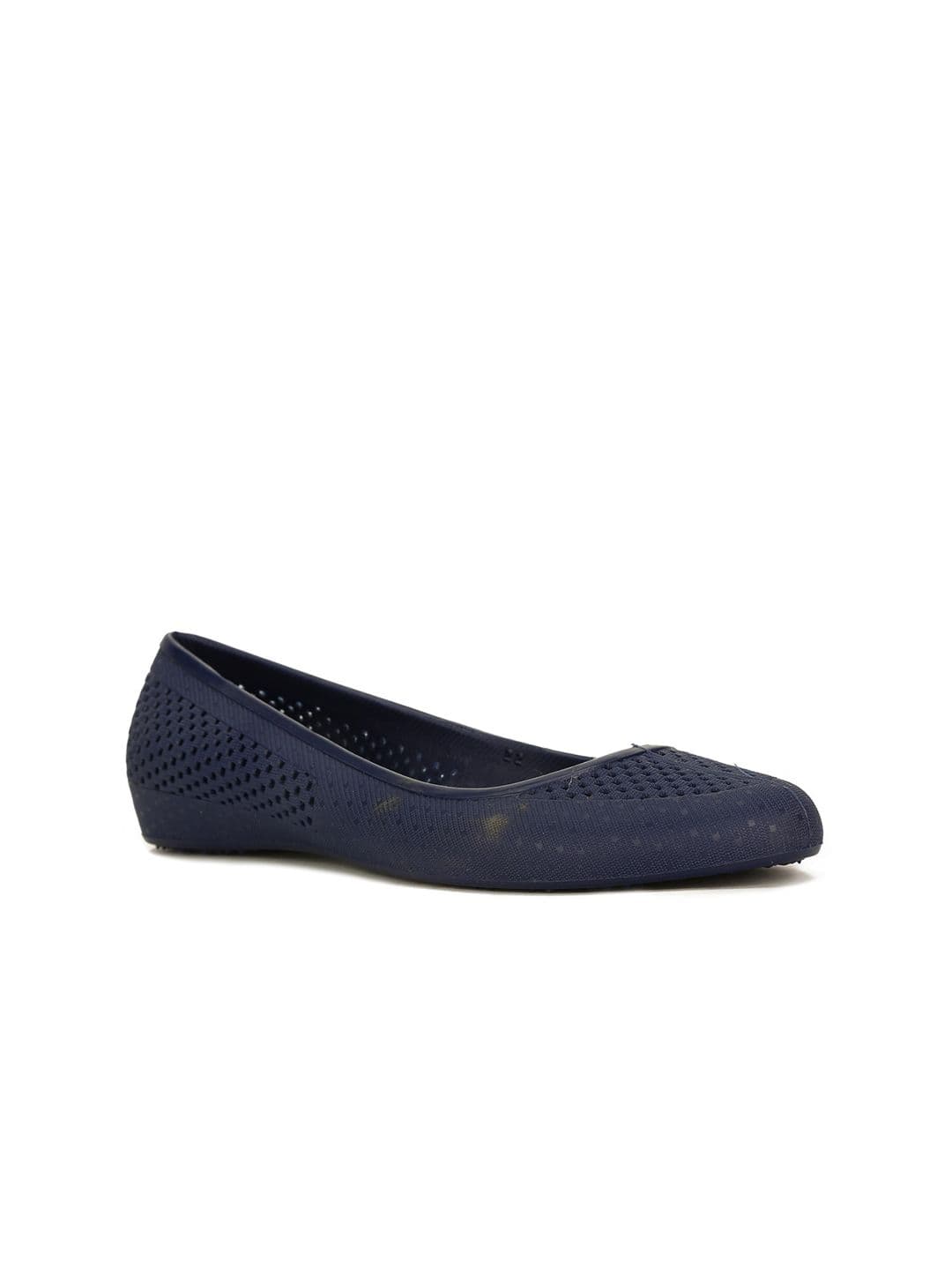 Sandak by Bata Women Blue Laser Cuts Flats - view 1