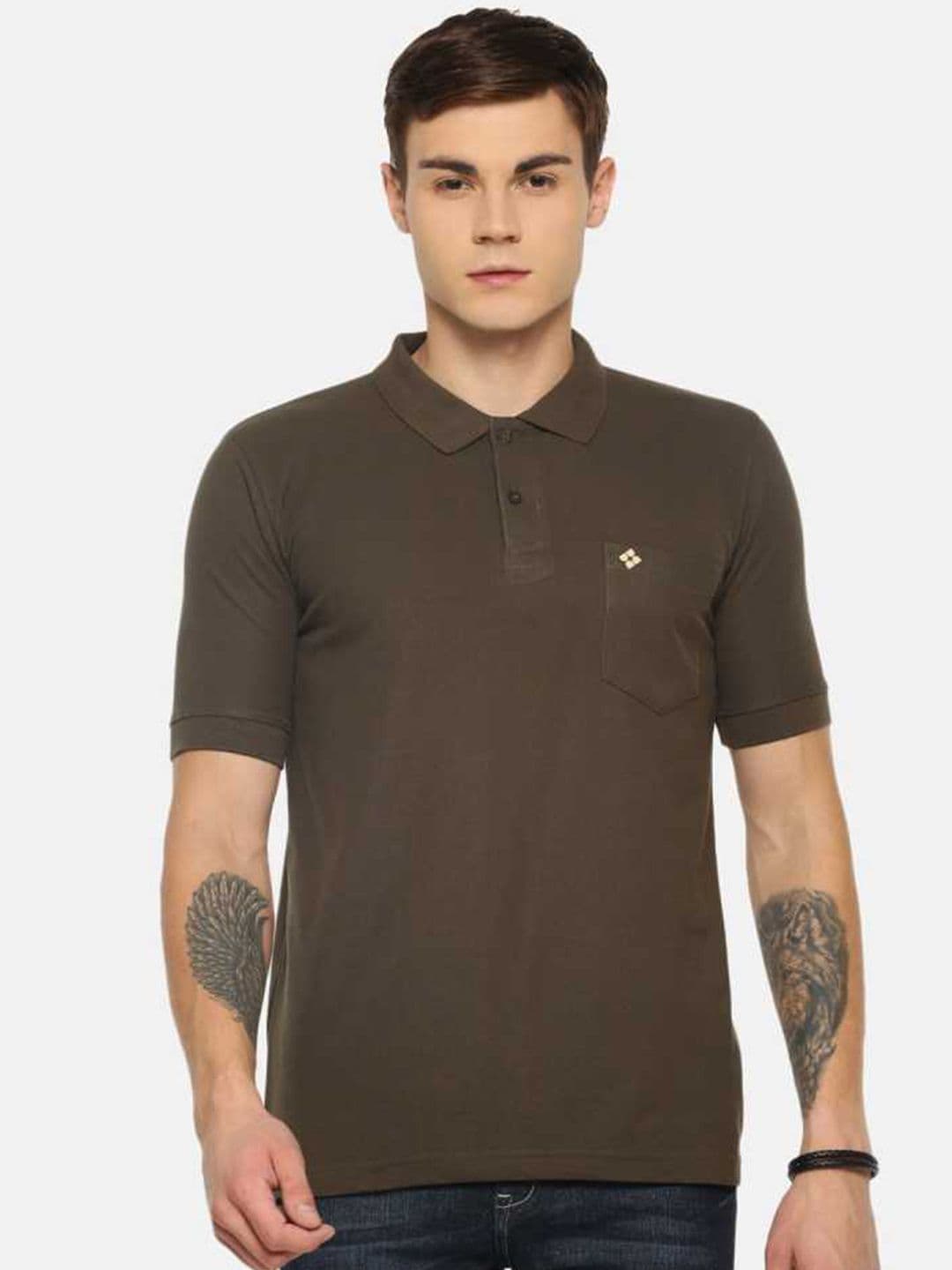 Dollar Men Solid Polo Tshirt with Pocket - view 1