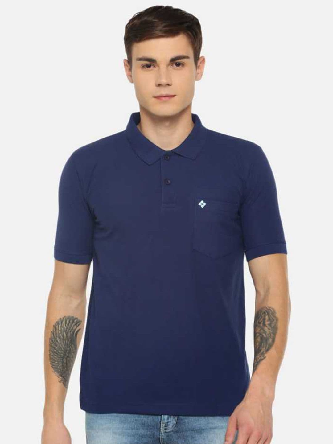 Dollar Men Solid Polo Tshirt with Pocket - view 1