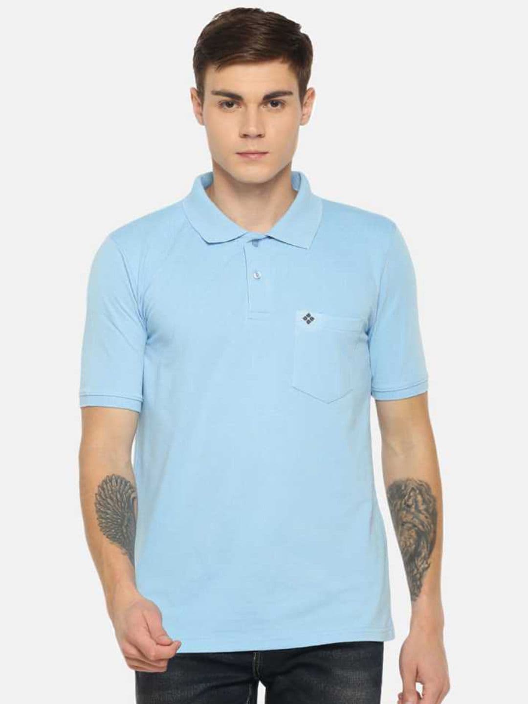 Dollar Men Solid Polo Tshirt with Pocket - view 1