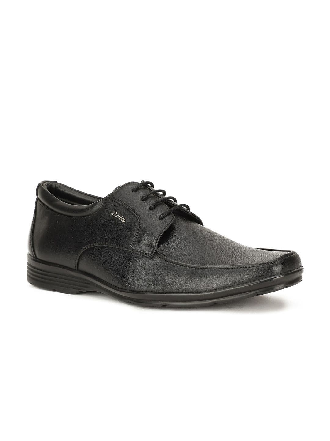 Bata Men Black Solid Formal Derby - view 1