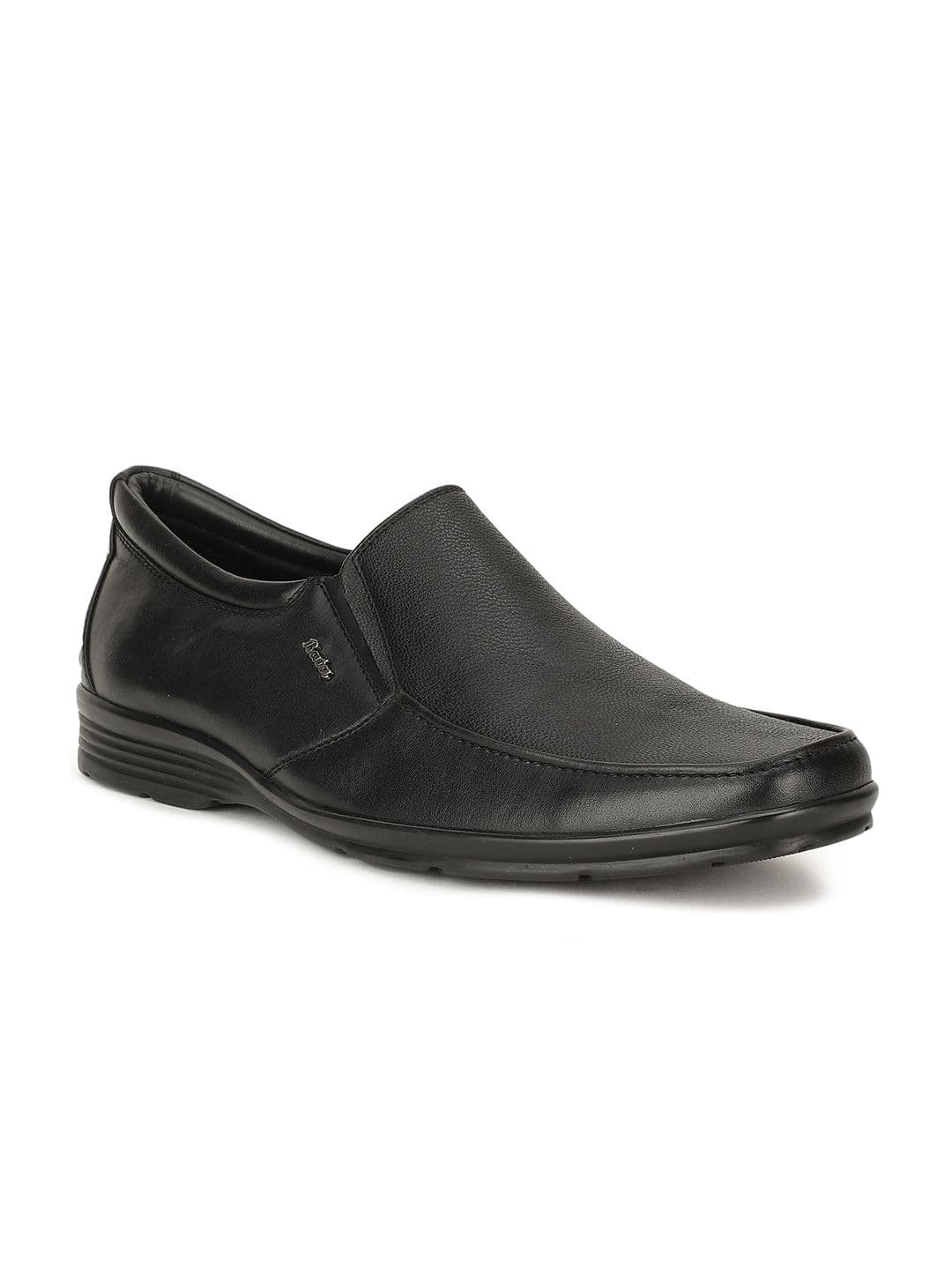 Bata Men Black Solid Formal Slip-Ons Shoe - view 1