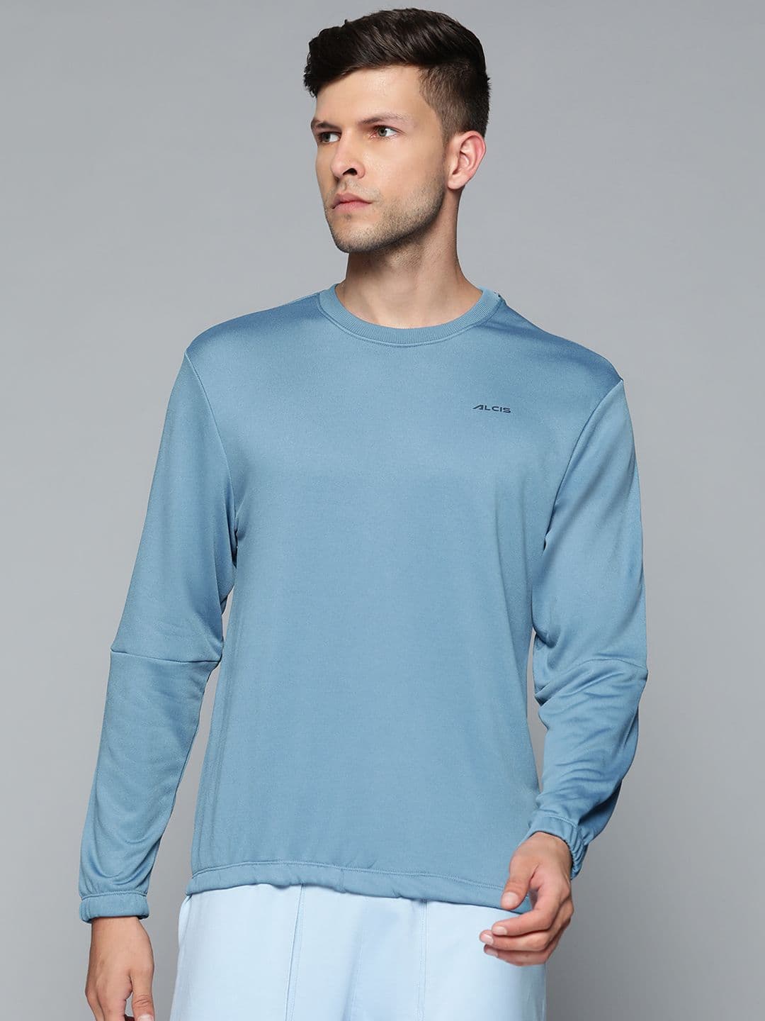 Alcis Men Blue Solid Sweatshirt - view 1
