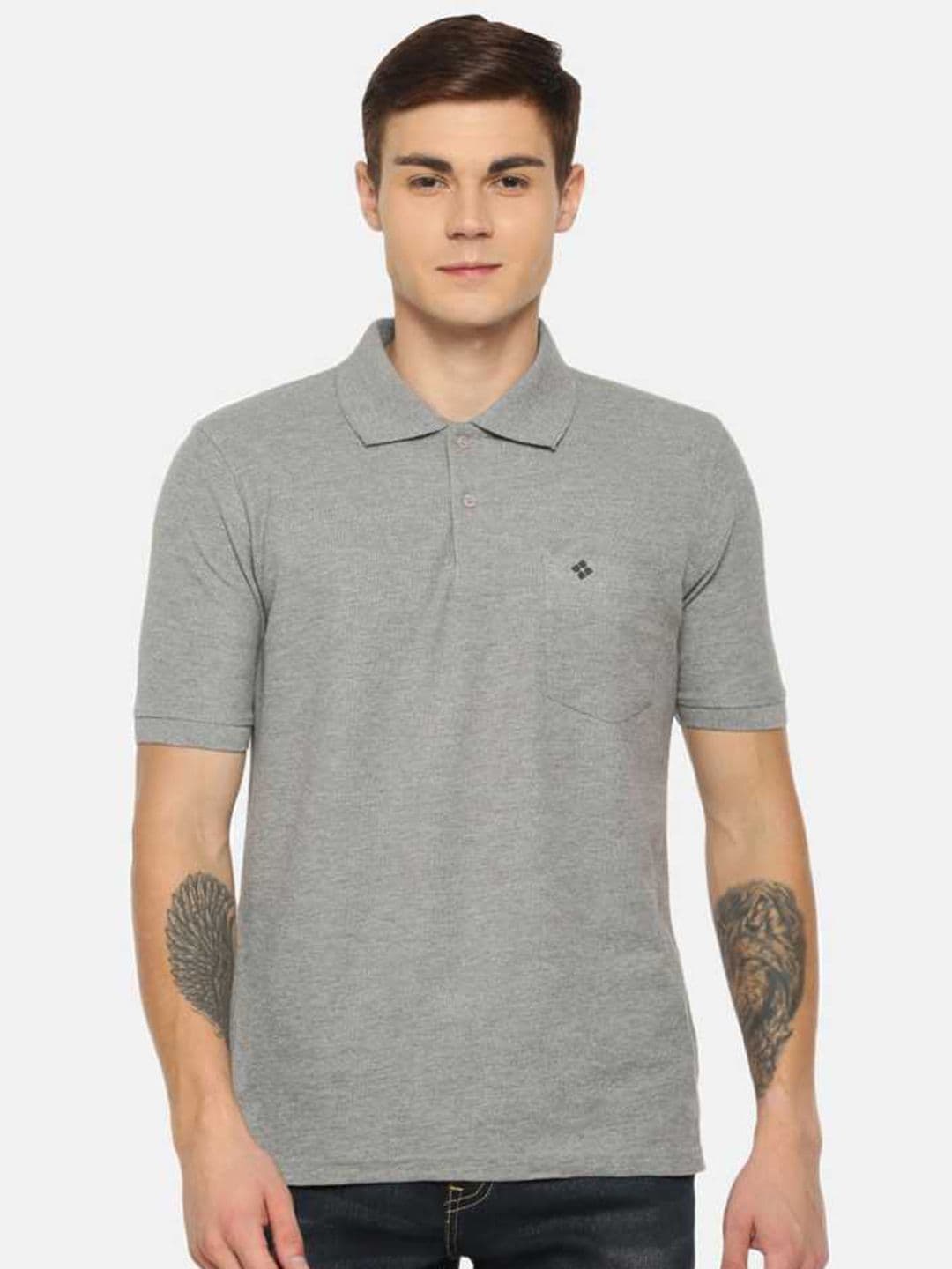 Dollar Men Solid Polo Tshirt with Pocket - view 1