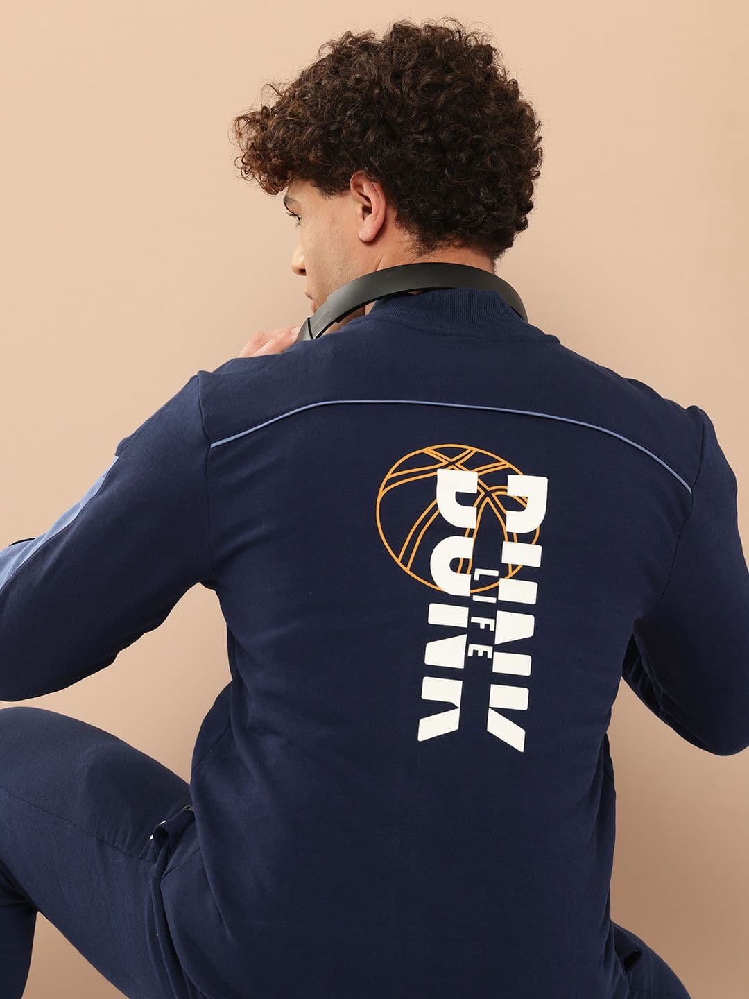 Alcis Men Blue Solid Bomber Jacket - view 1