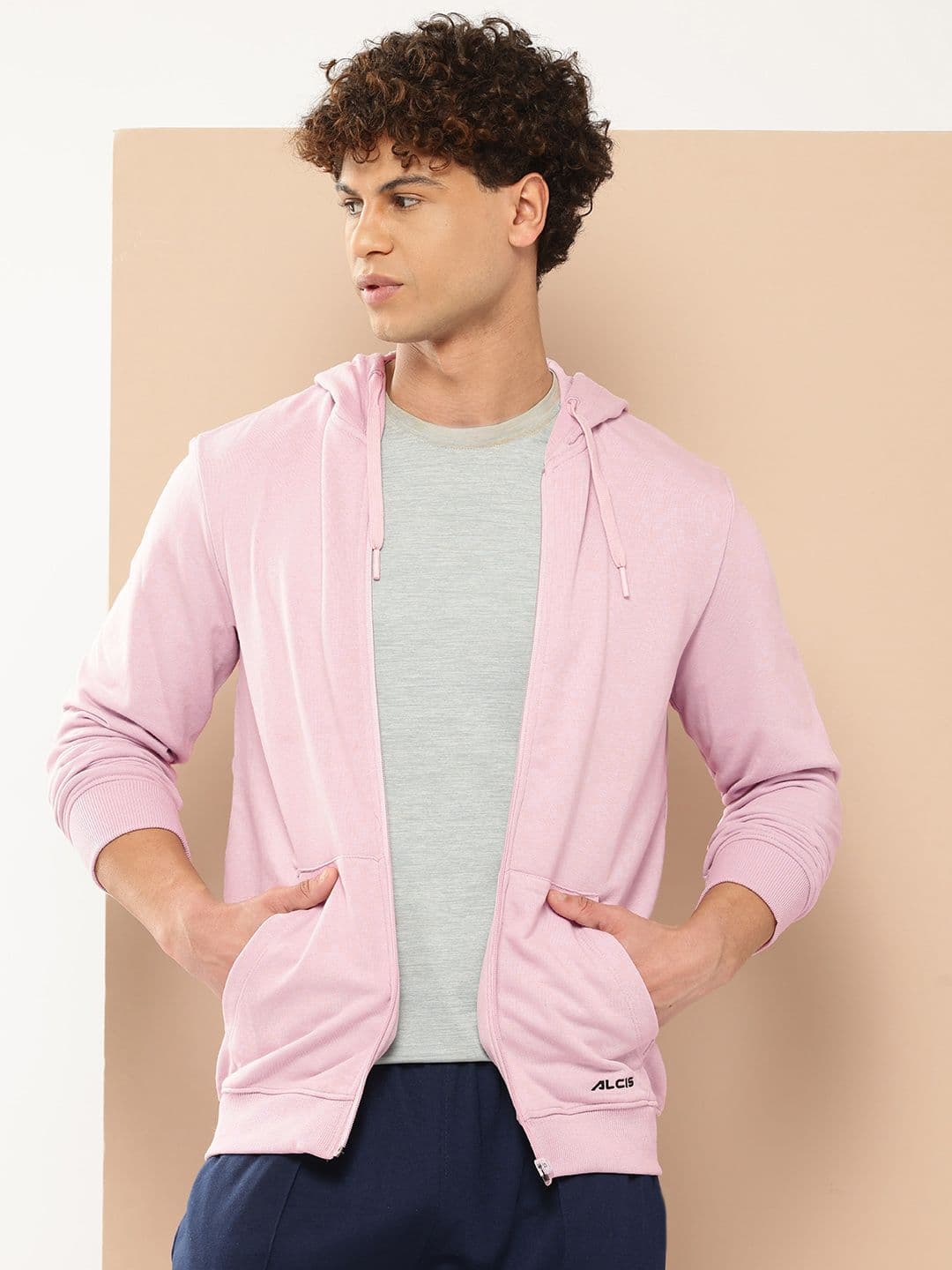 Alcis Men Lilac Solid Bomber Jacket - view 1