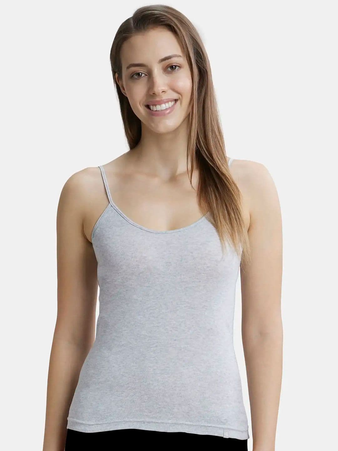 Jockey Super Combed Rib Camisole with Adjustable Straps and StayFresh Treatment -1487 - view 1