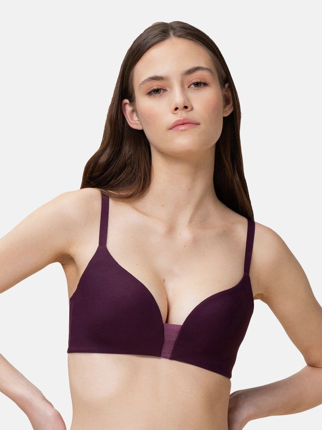 Triumph Purple Flex Smart Thermo-Regulating Ultrasoft Anticrease Padded Sustainable Bra - view 1