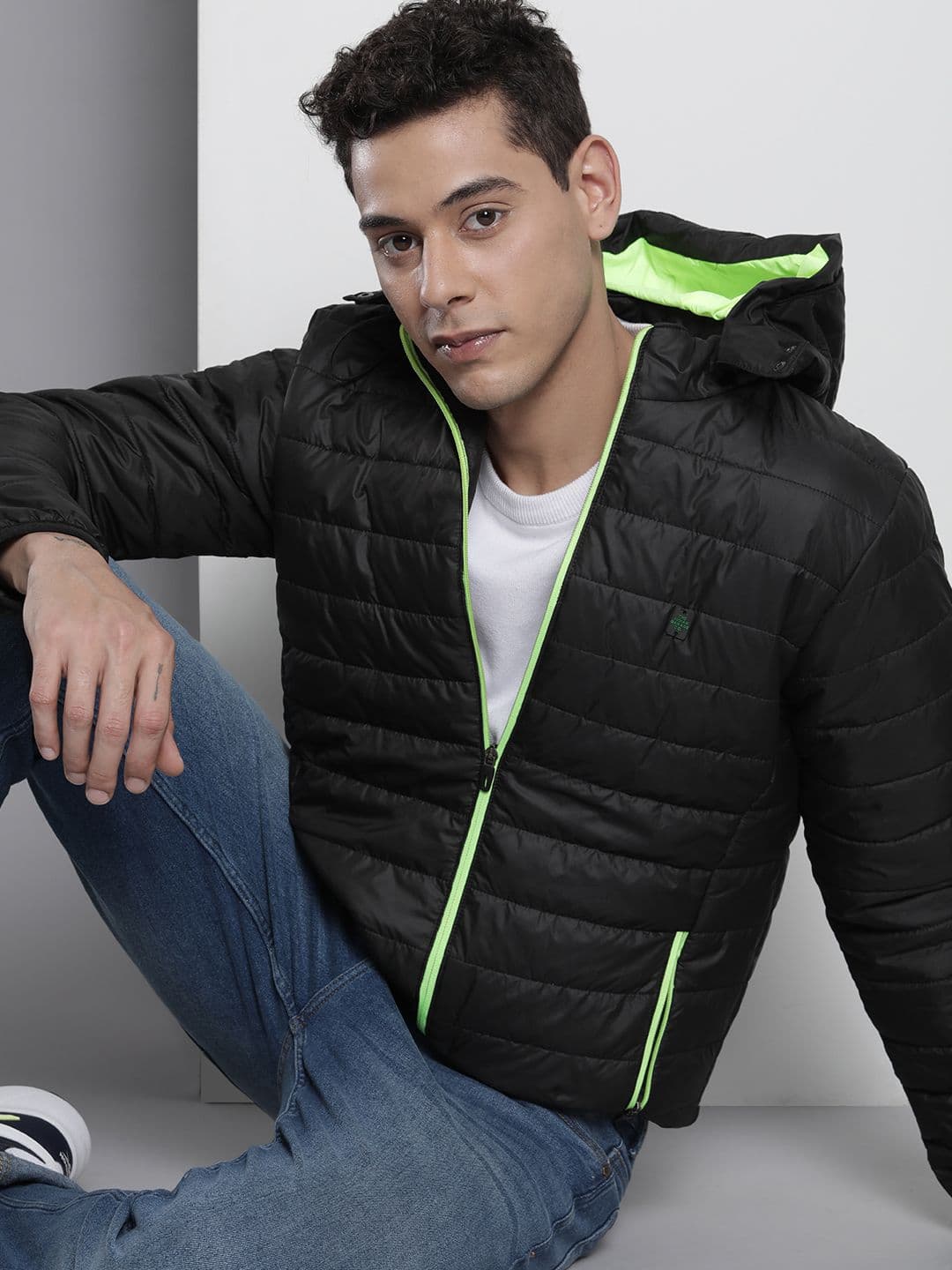 The Indian Garage Co Men Zip-Front Puffer Jacket with Detachable Hood - view 1