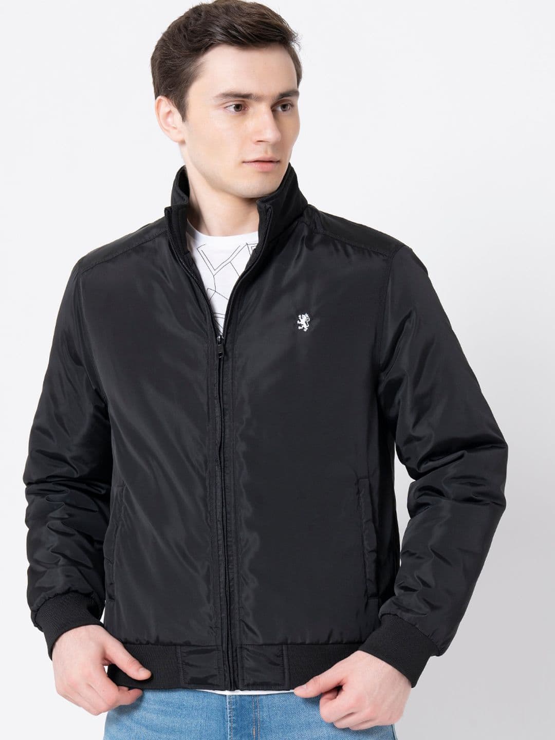 Red Tape Men Black Bomber Jacket - view 1