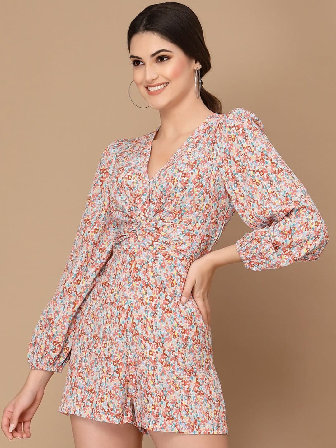 KASSUALLY Multicoloured Printed Playsuit - view 1