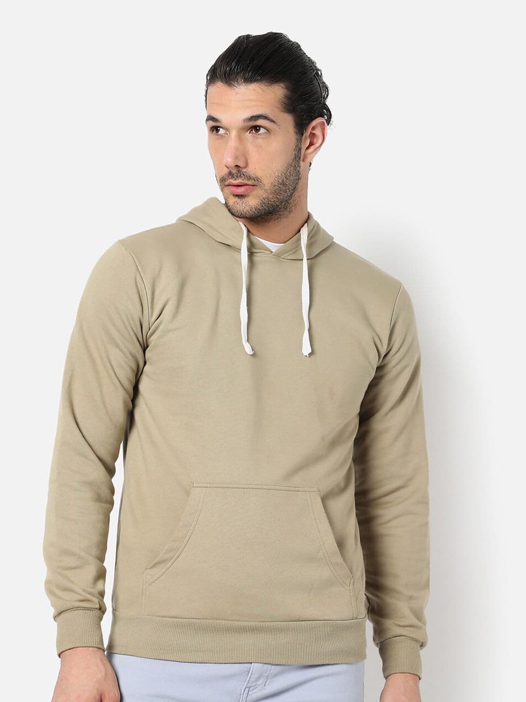 CAHOOT Men Olive Green Hooded Sweatshirt - view 1