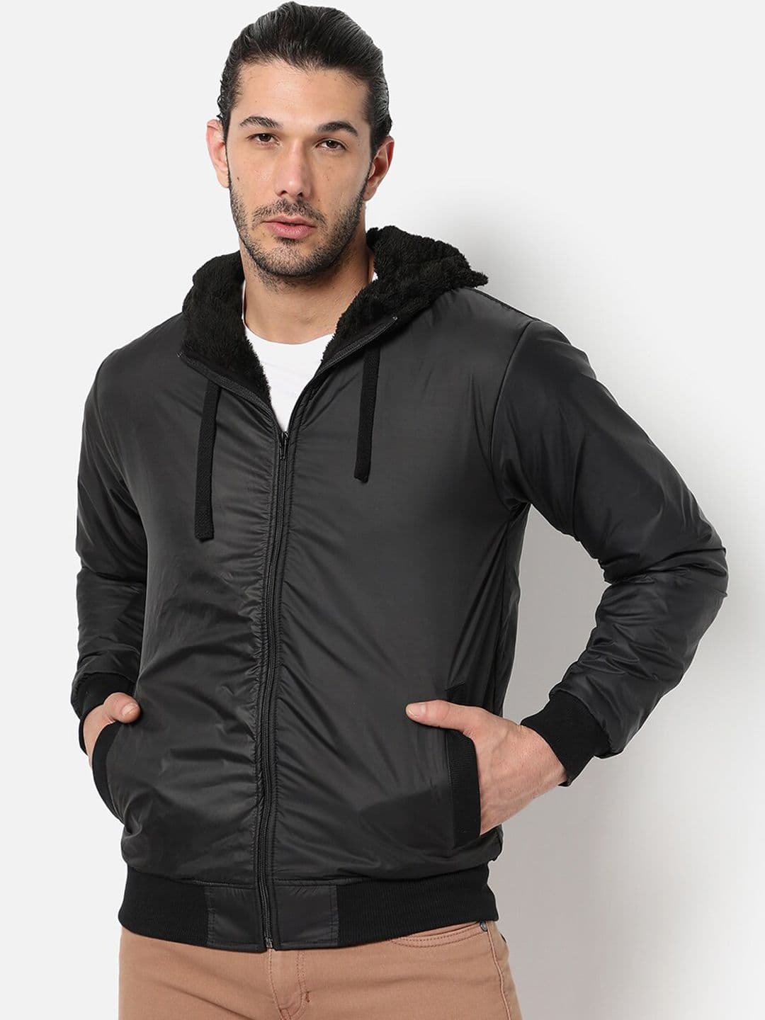 CAHOOT Men Black Windcheater Crop Outdoor Bomber Jacket - view 1
