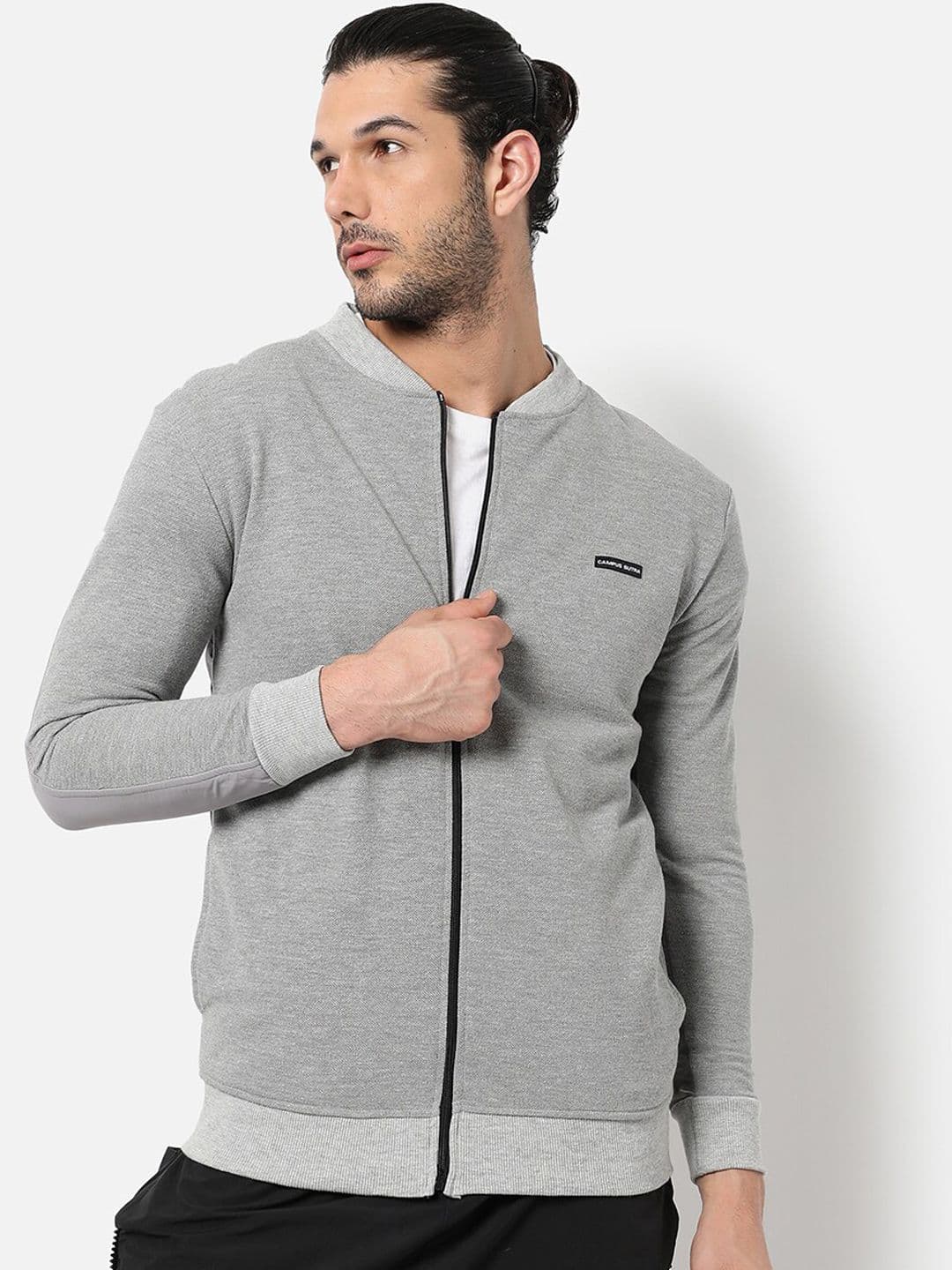 CAHOOT Men Grey Bomber Jacket - view 1