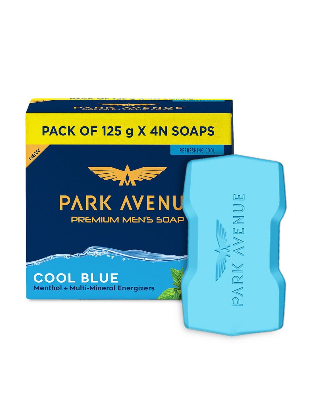 Park Avenue Set of 4 Cool Blue Soaps with Menthol & Multi-Mineral Energizers - 125g each - view 1