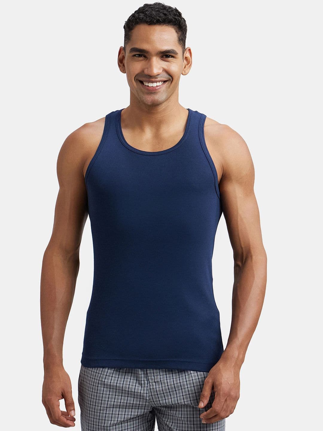 Jockey Combed Cotton Rib Round Neck Sleeveless Vest-FP04 - view 1