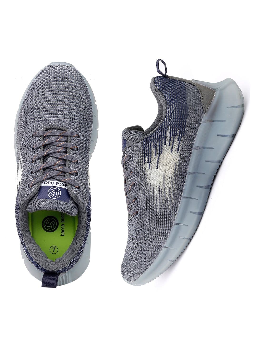 bacca bucci Metaverse Road Grey Mesh Training Shoes - view 1